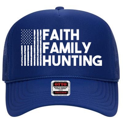 Faith Family Hunting High Crown Mesh Back Trucker Hat