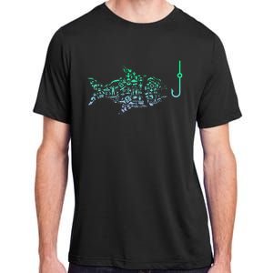 Fisherman Fish Hook Fishing Adult ChromaSoft Performance T-Shirt