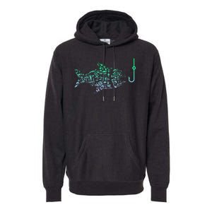 Fisherman Fish Hook Fishing Premium Hoodie