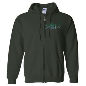 Fisherman Fish Hook Fishing Full Zip Hoodie