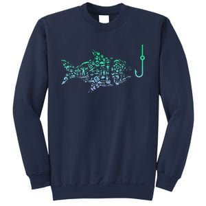 Fisherman Fish Hook Fishing Sweatshirt