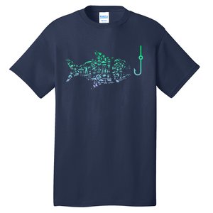 Fisherman Fish Hook Fishing Tall T-Shirt