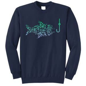 Fisherman Fish Hook Fishing Tall Sweatshirt