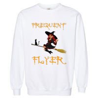 Frequent Flyer Halloween Witch Luxury Nomad World Travel Garment-Dyed Sweatshirt