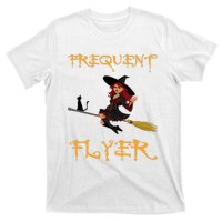 Frequent Flyer Halloween Witch Luxury Nomad World Travel T-Shirt