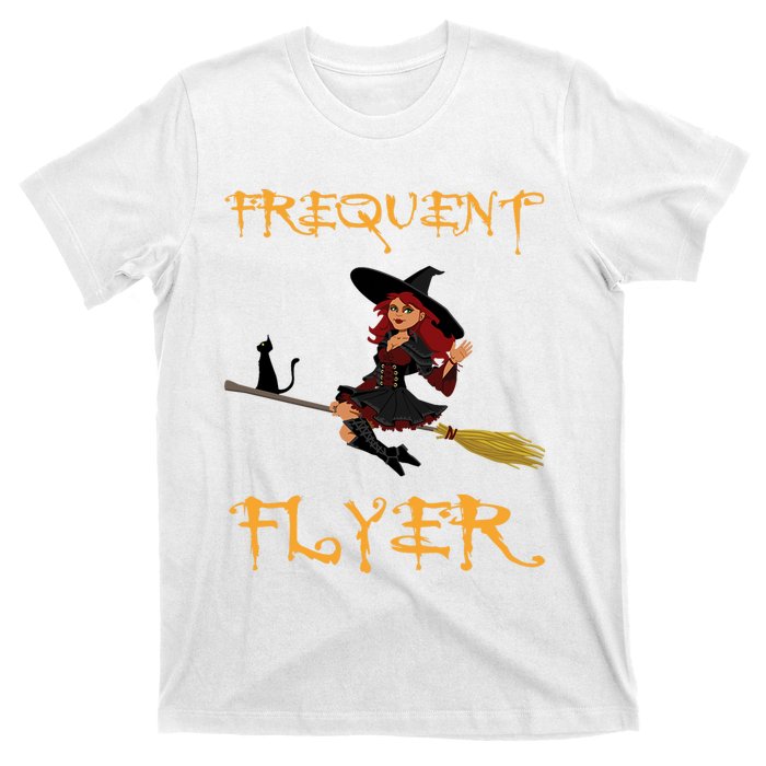 Frequent Flyer Halloween Witch Luxury Nomad World Travel T-Shirt