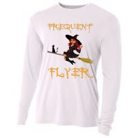 Frequent Flyer Halloween Witch Luxury Nomad World Travel Cooling Performance Long Sleeve Crew