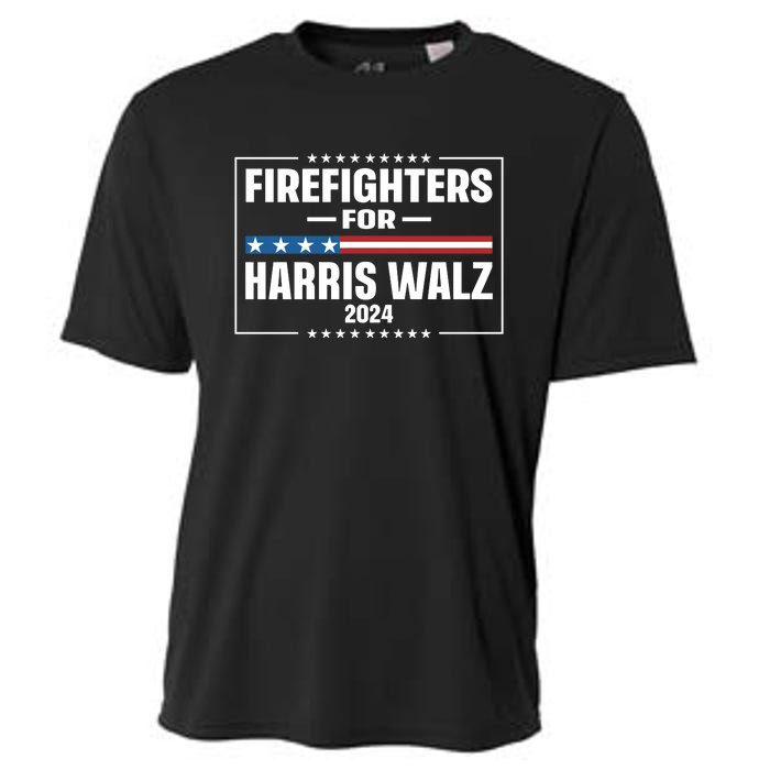 Firefighters For Harris Walz 2024 Cooling Performance Crew T-Shirt