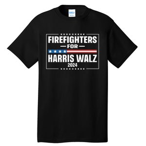 Firefighters For Harris Walz 2024 Tall T-Shirt