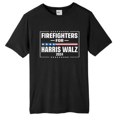 Firefighters For Harris Walz 2024 Tall Fusion ChromaSoft Performance T-Shirt