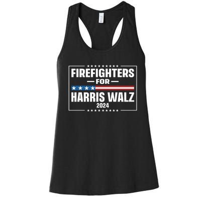 Firefighters For Harris Walz 2024 Women's Racerback Tank