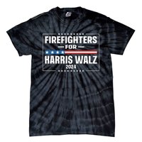 Firefighters For Harris Walz 2024 Tie-Dye T-Shirt