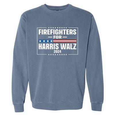 Firefighters For Harris Walz 2024 Garment-Dyed Sweatshirt