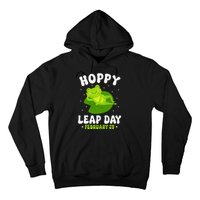 Funny Frog Hoppy Leap Day February 29 Birthday Leap Year Hoodie