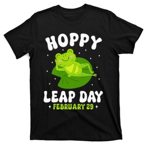 Funny Frog Hoppy Leap Day February 29 Birthday Leap Year T-Shirt