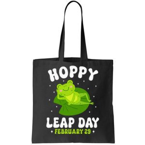 Funny Frog Hoppy Leap Day February 29 Birthday Leap Year Tote Bag