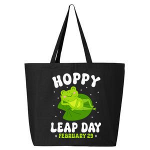 Funny Frog Hoppy Leap Day February 29 Birthday Leap Year 25L Jumbo Tote