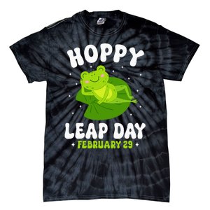 Funny Frog Hoppy Leap Day February 29 Birthday Leap Year Tie-Dye T-Shirt