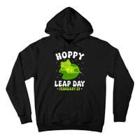 Funny Frog Hoppy Leap Day February 29 Birthday Leap Year Tall Hoodie