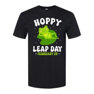 Funny Frog Hoppy Leap Day February 29 Birthday Leap Year Softstyle CVC T-Shirt