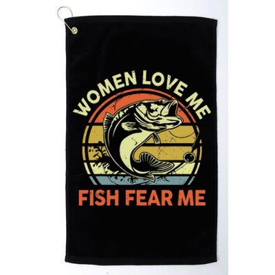 funny Fish Hunting Fishing Fishrod Fisherman Platinum Collection Golf Towel