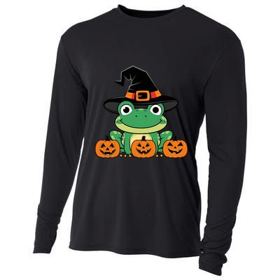 Funny Frog Halloween Costume Cute Cooling Performance Long Sleeve Crew