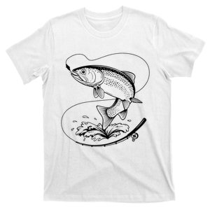 Fishy Fish Hunting Fishing Rods Reels Reeling Fisherman T-Shirt