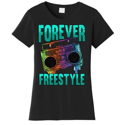 Forever Freestyle Hip Hop Old School Boombox Women's T-Shirt