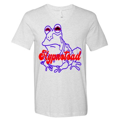 Funny Frog Hypnotoad Football Coach V-Neck T-Shirt