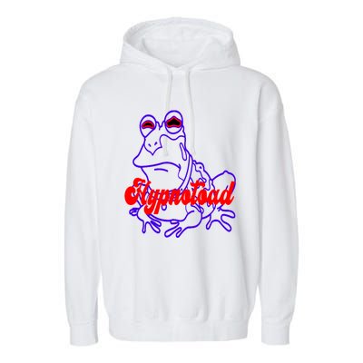 Funny Frog Hypnotoad Football Coach Garment-Dyed Fleece Hoodie