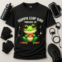 Funny Frog Hoppy Leap Day February 29 Hoppy Leap Day Cooling Performance Crew T-Shirt