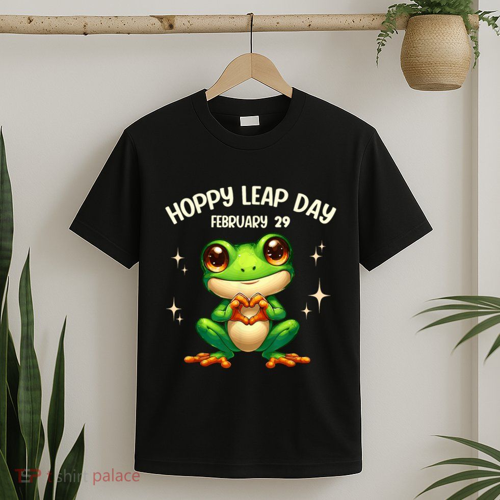 Funny Frog Hoppy Leap Day February 29 Hoppy Leap Day T-Shirt
