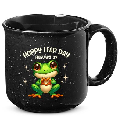 Funny Frog Hoppy Leap Day February 29 Hoppy Leap Day 15oz Campfire Ceramic Mug