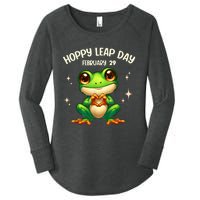 Funny Frog Hoppy Leap Day February 29 Hoppy Leap Day Women's Perfect Tri Tunic Long Sleeve Shirt