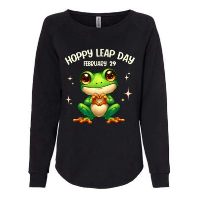 Funny Frog Hoppy Leap Day February 29 Hoppy Leap Day Womens California Wash Sweatshirt