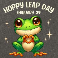 Funny Frog Hoppy Leap Day February 29 Hoppy Leap Day Cotton Canvas Backpack