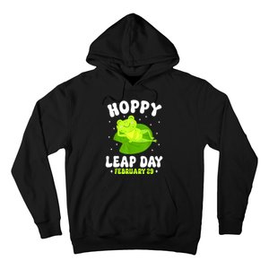 Funny Frog Hoppy Leap Day February 29 Birthday Leap Year Hoodie