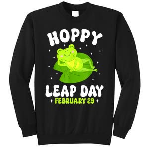 Funny Frog Hoppy Leap Day February 29 Birthday Leap Year Sweatshirt