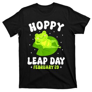 Funny Frog Hoppy Leap Day February 29 Birthday Leap Year T-Shirt