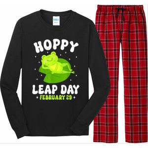 Funny Frog Hoppy Leap Day February 29 Birthday Leap Year Long Sleeve Pajama Set