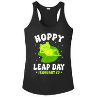 Funny Frog Hoppy Leap Day February 29 Birthday Leap Year Ladies PosiCharge Competitor Racerback Tank