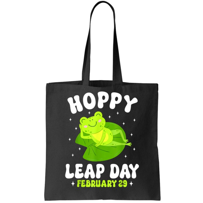 Funny Frog Hoppy Leap Day February 29 Birthday Leap Year Tote Bag