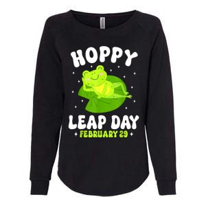 Funny Frog Hoppy Leap Day February 29 Birthday Leap Year Womens California Wash Sweatshirt