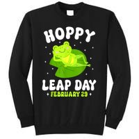 Funny Frog Hoppy Leap Day February 29 Birthday Leap Year Tall Sweatshirt