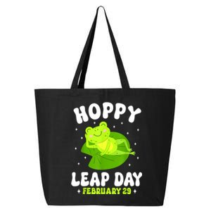 Funny Frog Hoppy Leap Day February 29 Birthday Leap Year 25L Jumbo Tote