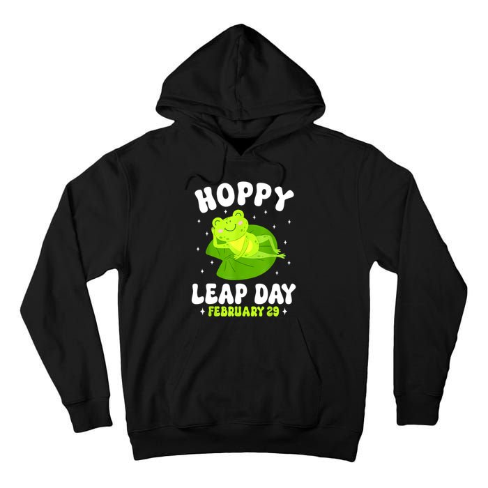 Funny Frog Hoppy Leap Day February 29 Birthday Leap Year Tall Hoodie