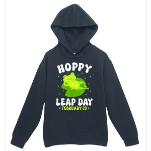 Funny Frog Hoppy Leap Day February 29 Birthday Leap Year Urban Pullover Hoodie