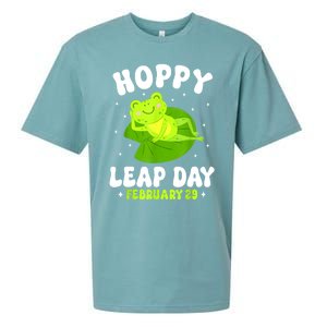 Funny Frog Hoppy Leap Day February 29 Birthday Leap Year Sueded Cloud Jersey T-Shirt