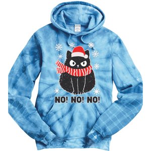 Festive Feline Holiday Costume Tie Dye Hoodie