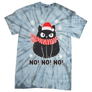 Festive Feline Holiday Costume Tie-Dye T-Shirt